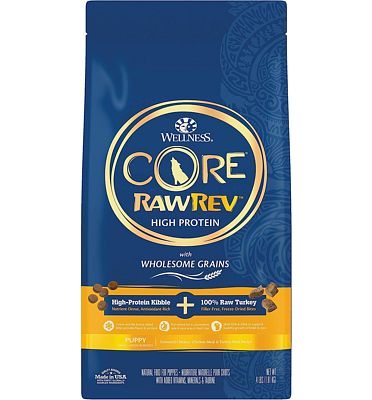 Purchase Wellness CORE RawRev Wholesome Grains Dry Dog Food, Puppy Recipe, 4 Pound Bag at Amazon.com