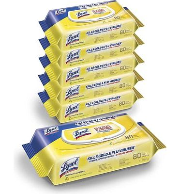 Purchase Lysol Disinfectant Handi-Pack Wipes, Multi-Surface Antibacterial Cleaning Wipes, for Disinfecting and Cleaning, Lemon and Lime Blossom, 480 Count (Pack of 6) at Amazon.com