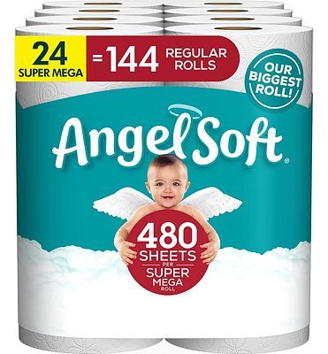 Purchase Angel Soft Toilet Paper, 24 Super Mega Rolls at Amazon.com