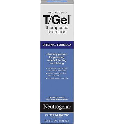 Purchase Neutrogena T/Gel Therapeutic Shampoo Original Formula, Anti-Dandruff Treatment for Long-Lasting Relief of Itching and Flaking Scalp as a Result of Psoriasis and Seborrheic Dermatitis, 8.5 Fl Oz at Amazon.com