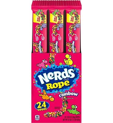 Purchase Nerds Rope Gummy & Crunchy Rainbow Candy, 0.92 oz, 24 ct at Amazon.com