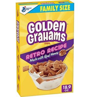 Purchase Golden Grahams, Breakfast Cereal, Graham Cracker Taste, Whole Grain, 18.9 oz at Amazon.com
