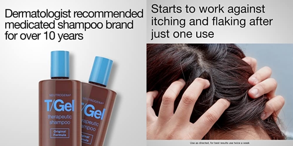 Purchase Neutrogena T/Gel Therapeutic Shampoo Original Formula, Anti-Dandruff Treatment for Long-Lasting Relief of Itching and Flaking Scalp as a Result of Psoriasis and Seborrheic Dermatitis, 8.5 Fl Oz on Amazon.com
