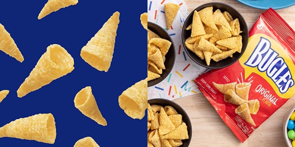 Purchase Bugles Crispy Corn Snacks, Original Flavor, Snack Bag, 8.75 oz on Amazon.com