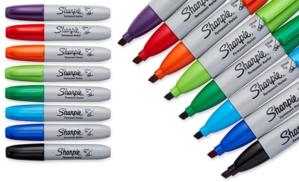 Purchase Sharpie Permanent Markers, Chisel Tip Markers, Colors may vary on Amazon.com