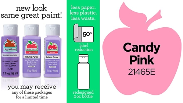Purchase Apple Barrel Acrylic Paint in Assorted Colors (2 oz), Candy Pink on Amazon.com