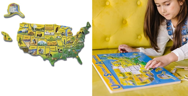 Purchase Melissa & Doug USA Map Puzzle 45 pcs on Amazon.com