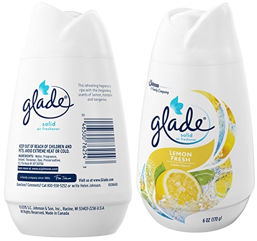 Purchase Glade Solid Air Freshener, Deodorizer for Home and Bathroom, Lemon Fresh, 6 Oz on Amazon.com