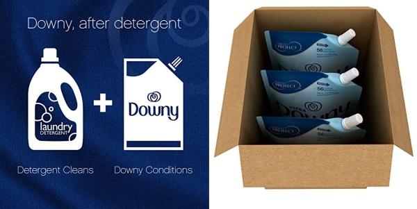Purchase Downy Ultra April Fresh Liquid Fabric Conditioner Smart Pouch, Fabric Softener - 48 Oz. Pouches, 3 Pack on Amazon.com