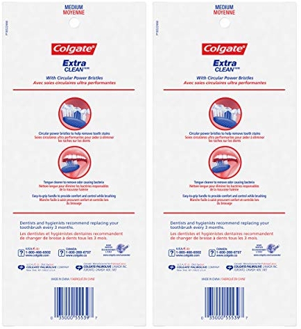 Purchase Colgate Extra Clean Full Head Toothbrush, Medium - 6 Count on Amazon.com