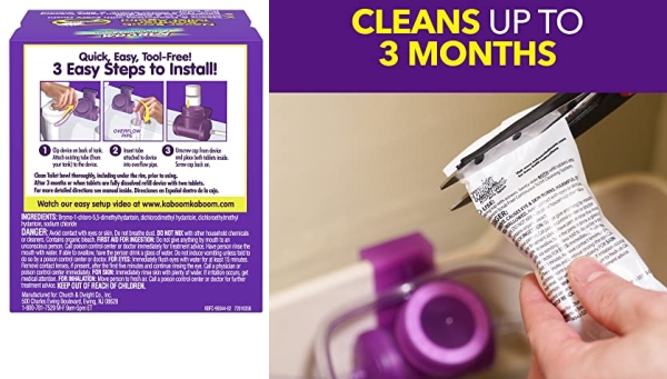 Purchase Kaboom Scrub Free! Continuous Clean Toilet Cleaning Refill 2 Pack on Amazon.com