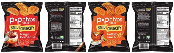 Purchase Popchips Ridges Potato Chips Variety Pack Single Serve 0.8 oz Bags (Pack of 24), Assorted Flavors on Amazon.com