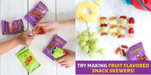 Purchase Annie's Organic Bunny Fruit Snacks, Variety Pack, 24 Pouches, 0.8 oz Each on Amazon.com