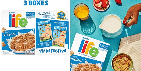 Purchase Life Breakfast Cereal, Original, 13oz Boxes (3 Pack) on Amazon.com