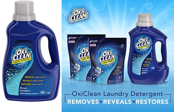 Purchase OxiClean High Def Sparkling Fresh Liquid Laundry Detergent, 60 oz. on Amazon.com