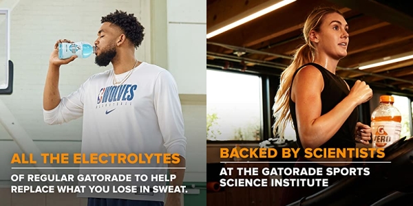 Purchase Gatorade Zero Sugar Thirst Quencher, 4 Flavor Variety Pack, 12 Fl Oz, Pack of 24 on Amazon.com