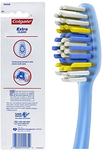 Purchase Colgate Extra Clean Full Head Toothbrush, Medium - 3 Count on Amazon.com