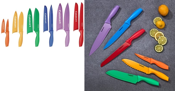Purchase Cuisinart C55-01-12PCKS Advantage Color Collection 12-Piece Knife Set, Multicolor on Amazon.com