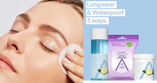 Purchase Almay Longwear & Waterproof Eye Makeup Remover Pads, Hypoallergenic, Free from Fragrance, 80 Pads on Amazon.com