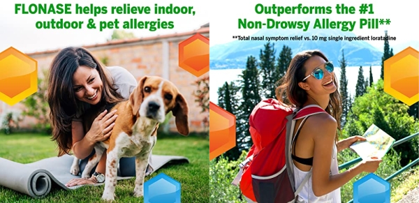 Purchase Flonase Allergy Relief Nasal Spray, 24 Hour Non Drowsy Allergy Medicine, Metered Nasal Spray - 72 Sprays on Amazon.com