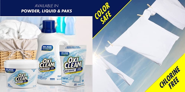 Purchase OxiClean White Revive Laundry Whitener + Stain Remover, 3 lbs. on Amazon.com
