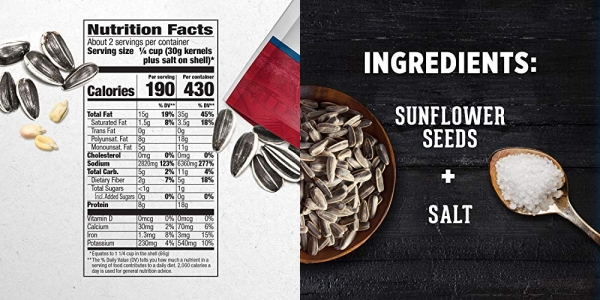 Purchase DAVID Roasted and Salted Original Jumbo Sunflower Seeds, Keto Friendly, 5.25 oz, 12 Pack on Amazon.com