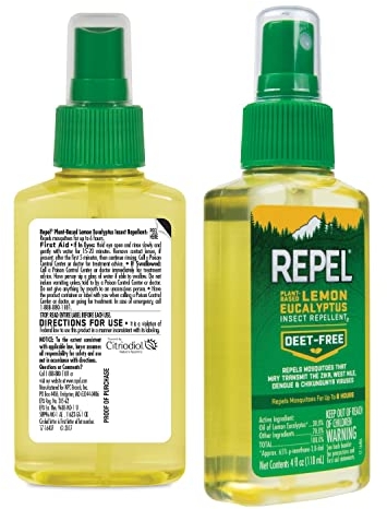Purchase Repel Lemon Eucalyptus Natural Mosquito Repellent, 4-Ounce Pump Spray on Amazon.com