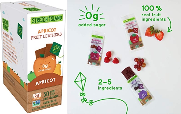 Purchase Stretch Island Apricot Original Fruit Leather Snacks - 0.5 Oz Strips (30 Count) on Amazon.com