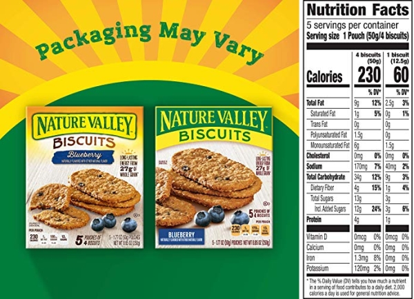 Purchase Nature Valley Breakfast Biscuits, Blueberry, 8.85 oz on Amazon.com