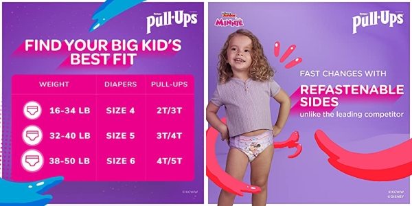 Purchase Pull-Ups Learning Designs for Girls Potty Training Pants, 3T-4T (32-40 lbs.), 66 Ct. on Amazon.com