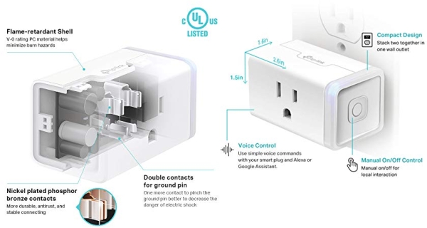 Purchase 3-Pack Kasa Smart Wi-Fi Plug by TP-Link on Amazon.com