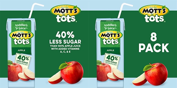 Purchase Mott's For Tots Apple, 6.75 Fluid Ounce Box, 8 Count (Pack of 4) on Amazon.com