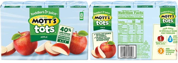Purchase Mott's For Tots Apple, 6.75 Fluid Ounce Box, 8 Count (Pack of 4) on Amazon.com