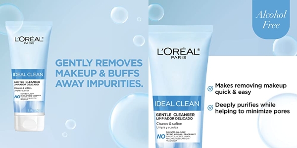 Purchase L'Oreal Paris Ideal Clean Foaming Gel Facial Cleanser, All Skin Types on Amazon.com