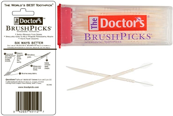 Purchase The Doctor's BrushPicks Interdental Toothpicks, Helps Fight Gingivitis| 60 Picks on Amazon.com