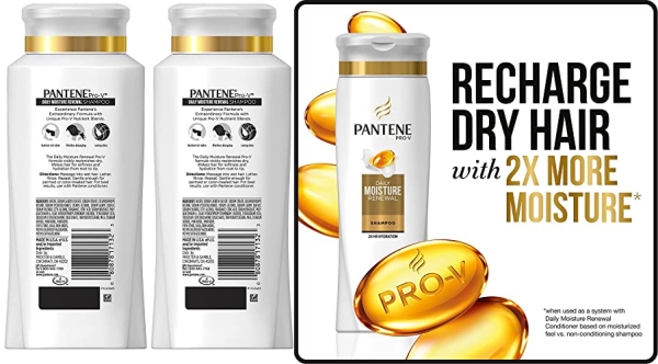 Purchase Pantene, Shampoo, Pro-V Daily Moisture Renewal for Dry Hair, 25.4 fl oz, Twin Pack on Amazon.com