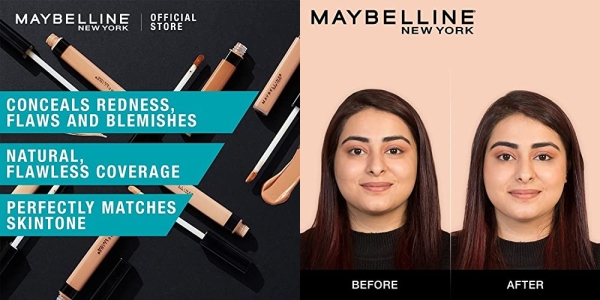 Purchase Maybelline Fit Me Liquid Concealer Makeup, Natural Coverage, Oil-Free, Light, 0.23 fl. oz. on Amazon.com