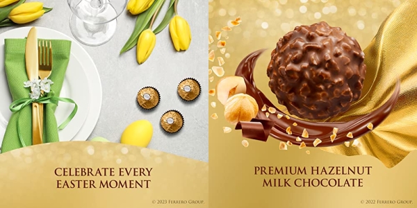 Purchase Ferrero Rocher Fine Hazelnut Milk Chocolate, 42 Count, 18.5 oz on Amazon.com
