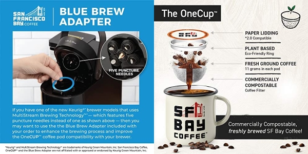 Purchase San Francisco Bay OneCup, French Roast, Single Serve Coffee K-Cup Pods (80 Count) Keurig Compatible on Amazon.com