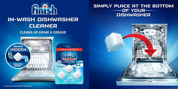 Purchase Finish In-Wash Dishwasher Cleaner: Clean Hidden Grease and Grime, 3 ct on Amazon.com