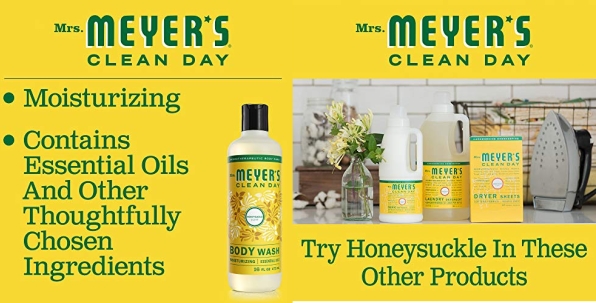 Purchase Mrs. Meyer's Clean Day Body Wash, Honeysuckle, 16 fl oz on Amazon.com