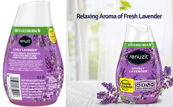 Purchase Renuzit Gel Air Freshener, Lovely Lavender, 12 Count on Amazon.com