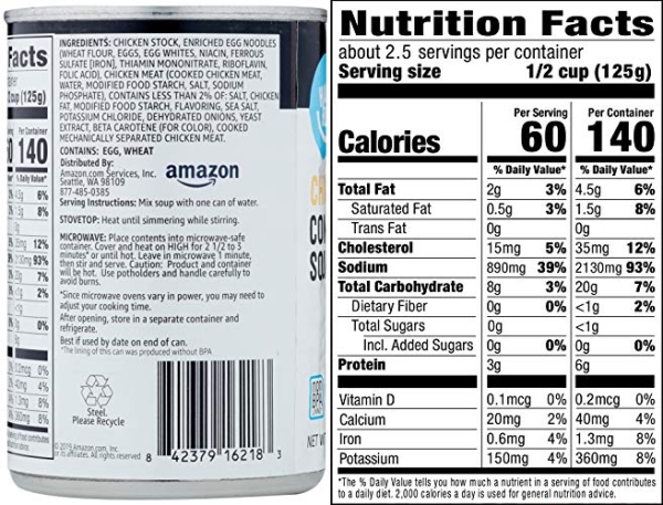 Purchase Amazon Brand - Happy Belly Chicken Noodle Soup 10.5 Oz on Amazon.com