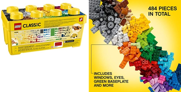 Purchase LEGO Classic Medium Creative Brick Box 10696 Building Toys for Creative Play; Kids Creative Kit (484 Pieces) on Amazon.com