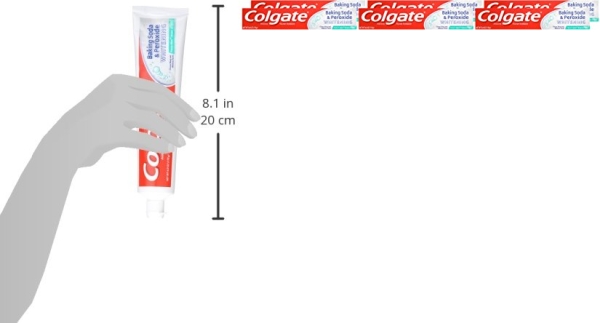 Purchase Colgate Baking Soda and Peroxide Whitening Toothpaste, Frosty Mint - 6 ounce (6 Pack) on Amazon.com