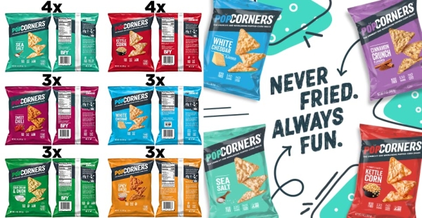 Purchase Popcorners Snacks Gluten Free Chips, 6 Flavor Variety Pack, (Pack of 20) on Amazon.com