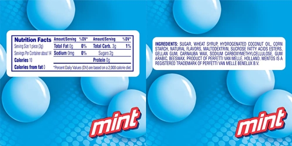 Purchase Mentos Chewy Mint Candy Roll, Mint, Party, Non Melting, 1.32 Ounce/14 Pieces (Pack of 15) on Amazon.com