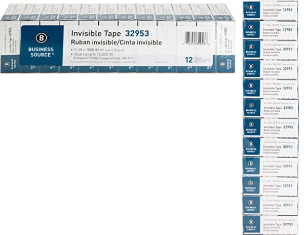 Purchase Invisible Tape 12 Pack, Clear on Amazon.com
