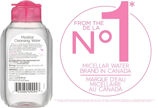 Purchase Garnier SkinActive Micellar Cleansing Water, For All Skin Types, 3.4 Ounce on Amazon.com