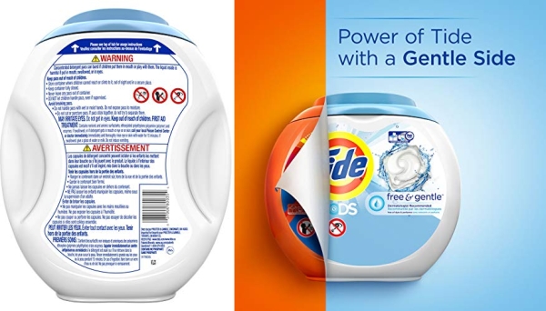 Purchase Tide PODS Free and Gentle Laundry Detergent, 96 Count, Unscented and Hypoallergenic for Sensitive Skin, Free and Clear of Dyes and Perfumes, HE Compatible on Amazon.com